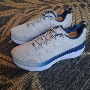 Hoka One One Womens Bondi 6 1019270 LRNC Gray Running Shoes Sneakers Size 8.5